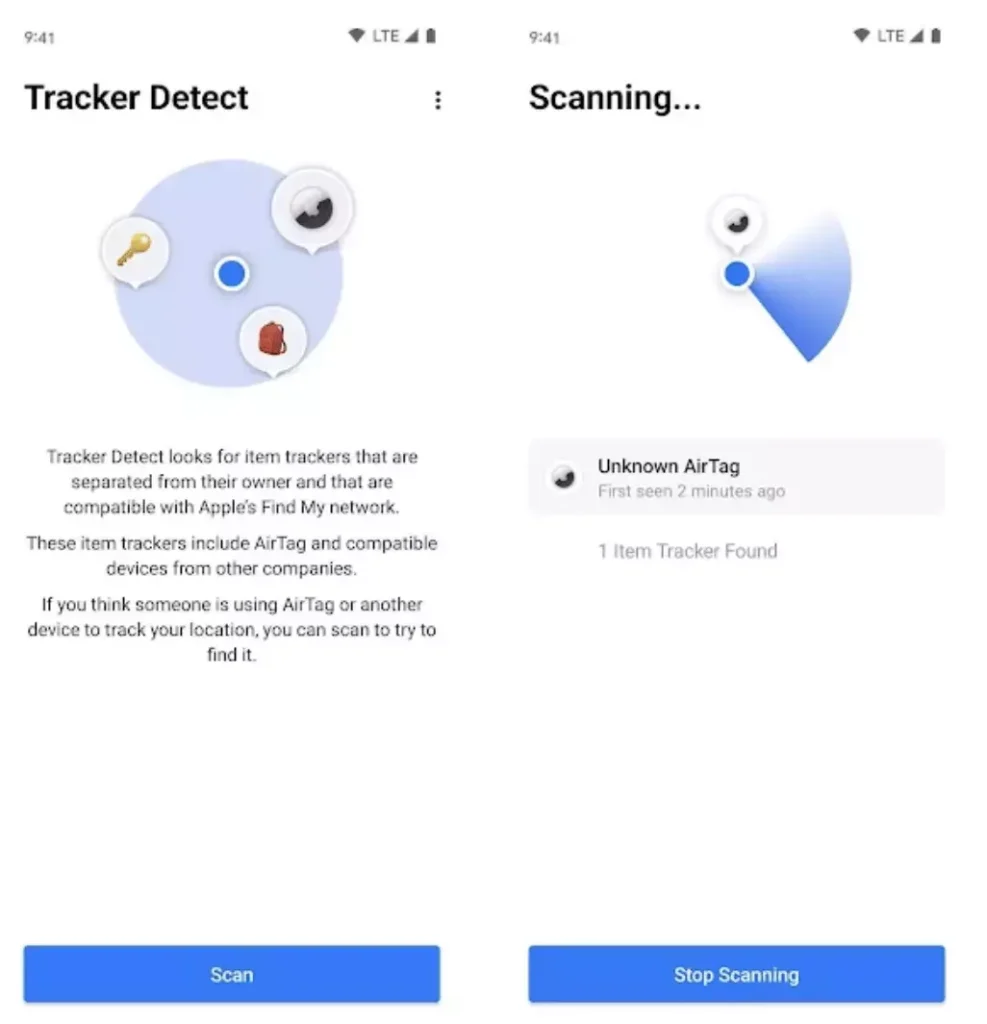 Tracker Detect