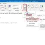 How to Recall an Email in Outlook Mac Recall an Email