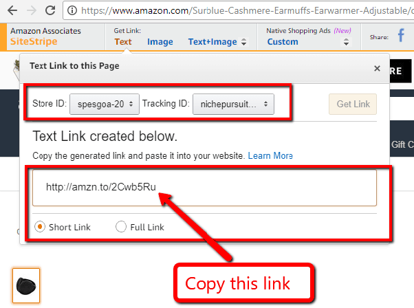 Sharing Amazon Links on Social Media